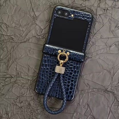 Galaxy Z Flip Series Noble Knot Croco Signature Case
