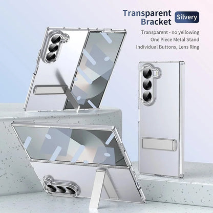 Galaxy Z Fold Series Moder Sensing Transparent Kickstand Case