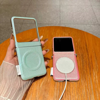 Elegant Blush Leather Case