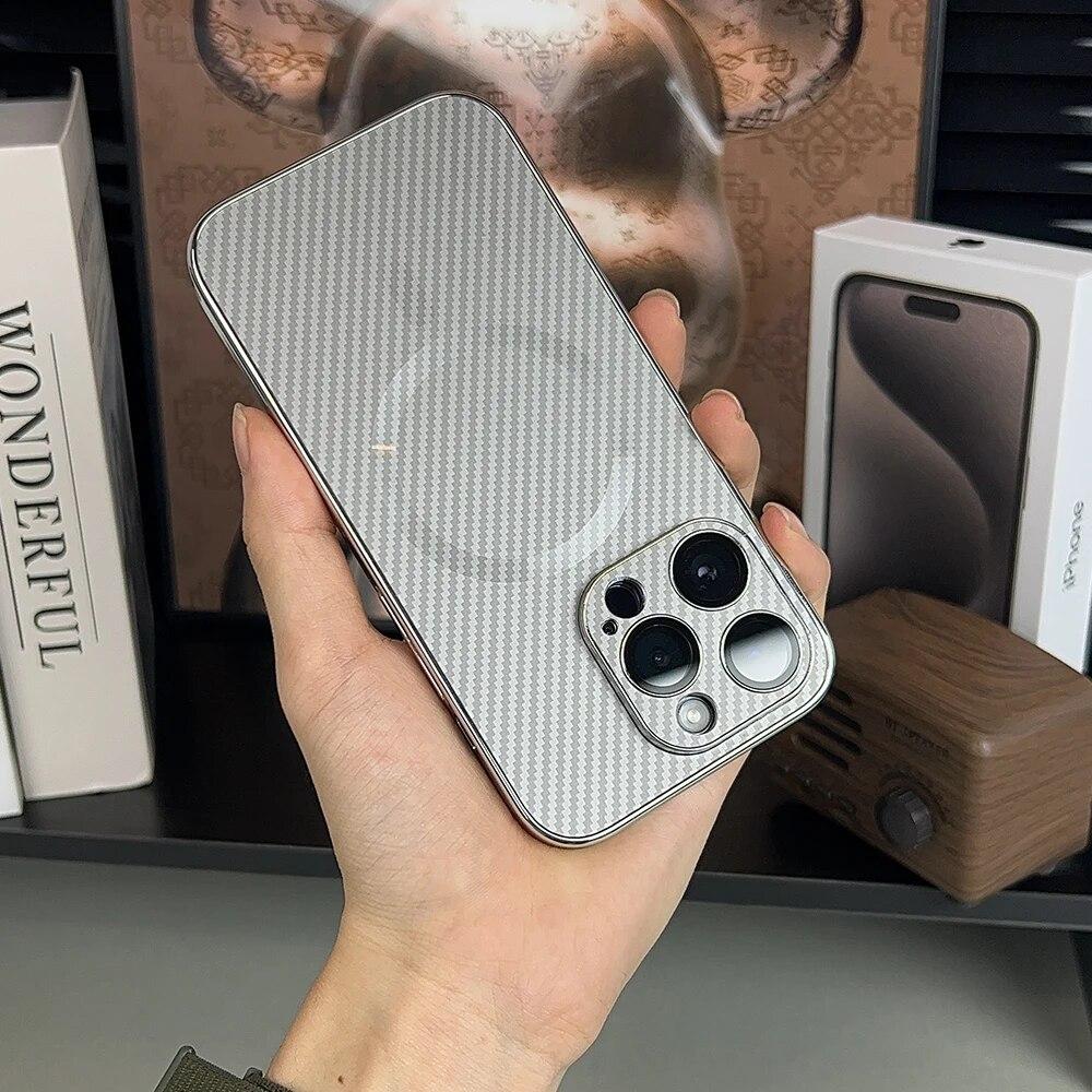 Premium Carbon Texture Magsafe Case - iPhone
