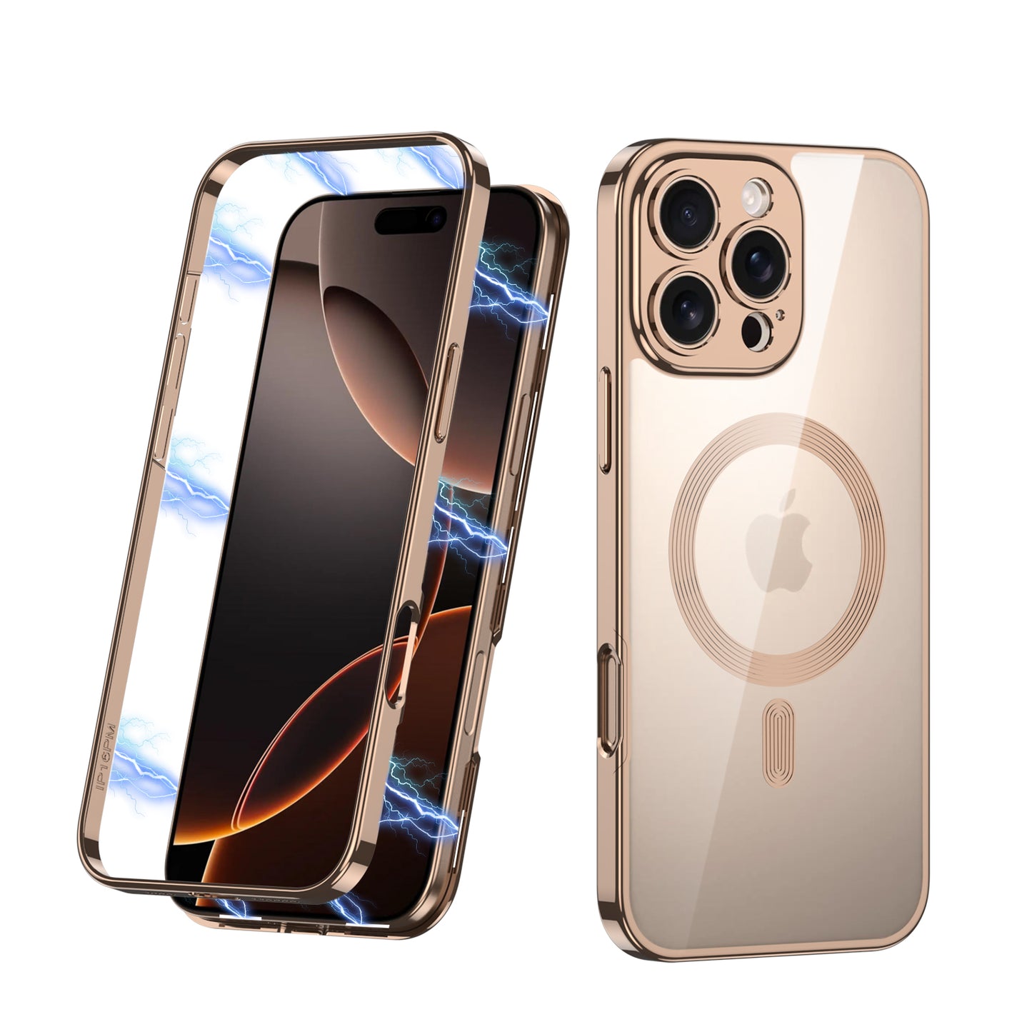 Enhanced Magnetic Transparent Frame Case - iPhone