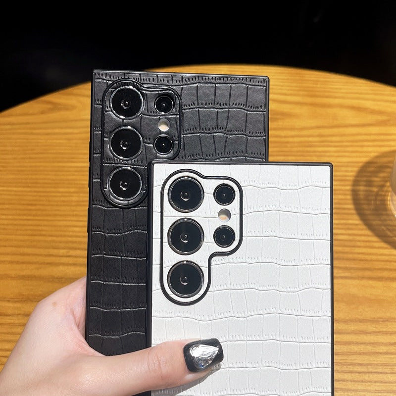 Premium Leather Crocodile Texture Case - Samsung