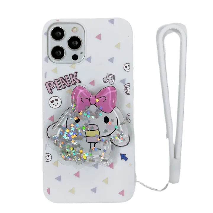 Sparkling Cinnamoroll Sanrio Quicksand Case - iPhone