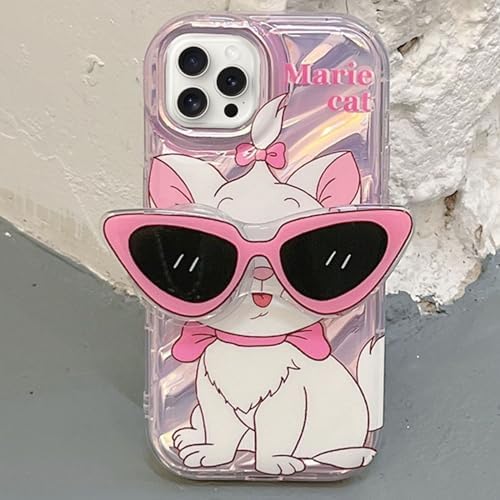 Marie Cat  3D Pink Sunglasses Case