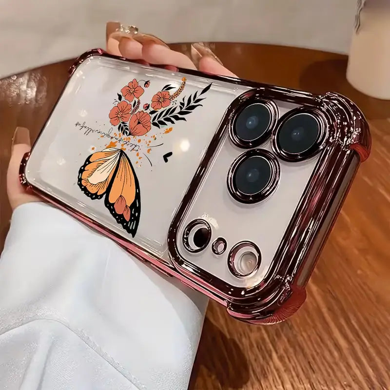 Radiant Floral Butterfly Elegance Case