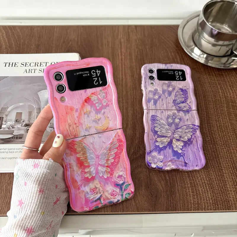 Dreamy Butterfly Glow Flip Case - Samsung