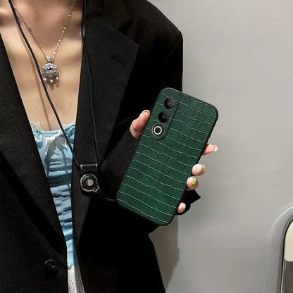 OnePlus Nord Series Refined Crocodile Embossed Leather Case