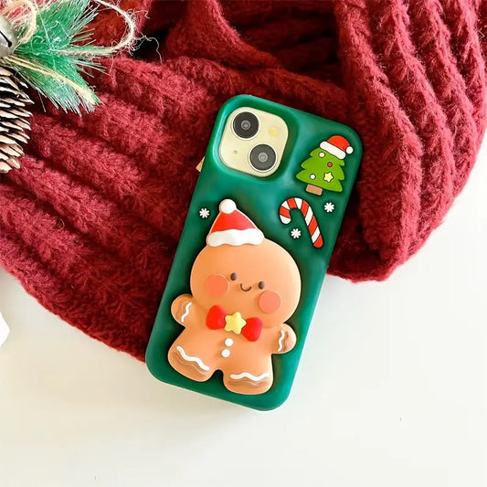 Christmas Cutie Gingerbread 3D Stand Case