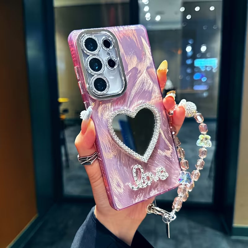Crystal Love Mirror Case