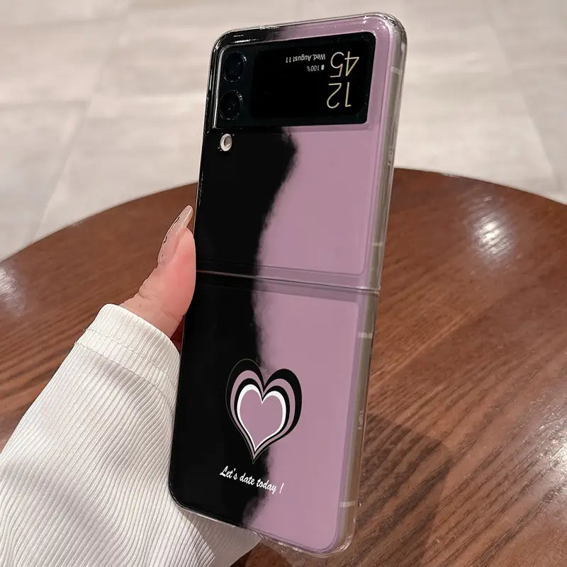 Elegant Heart Acrylic Case - Samsung