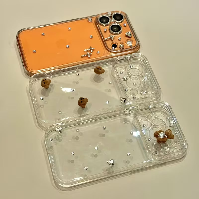 Teddy Jewel Charm Stardust Case