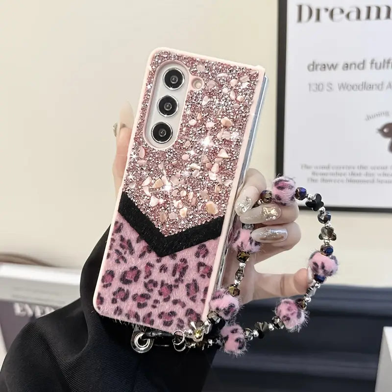 Glam Leopard Spark Phone Case - Samsung