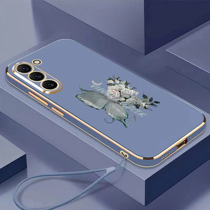 Cute Floral Butterfly Design Phone Case - Samsung