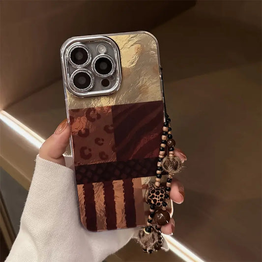 Chic Retro Leopard Bracelet Phone Case