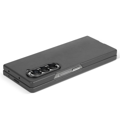 Galaxy Z Fold6 Leather Lambskin Hard PC Case