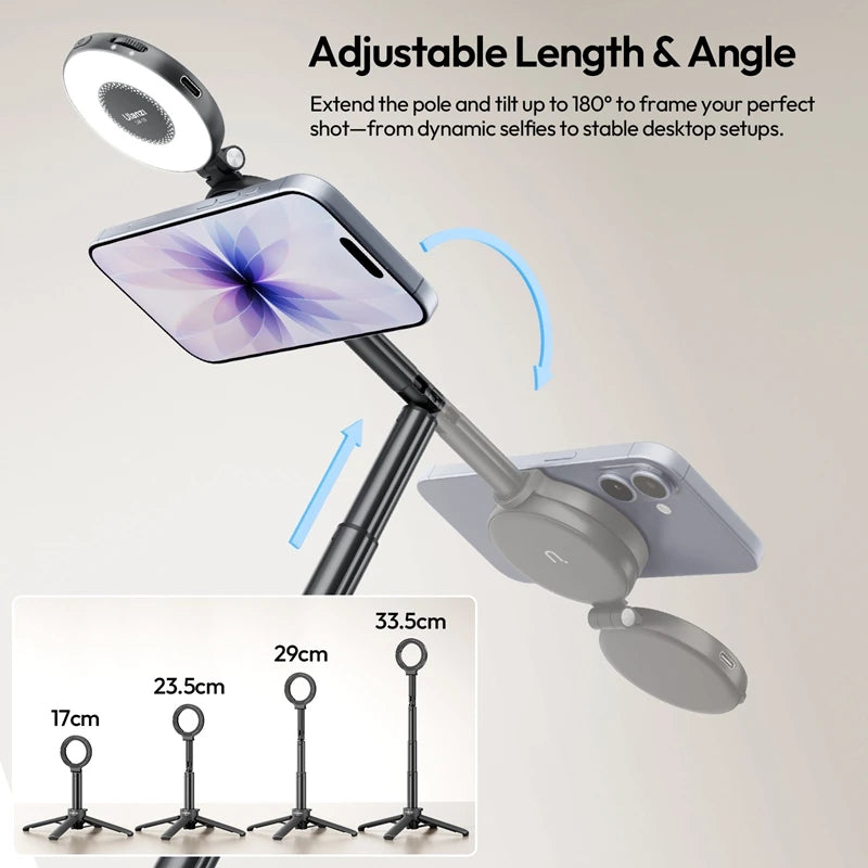 Adjustable Foldable Magnetic Ring Phone Stand