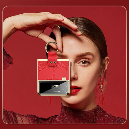 Galaxy Z Flip Series Noble Dynasty Ring Holder Case