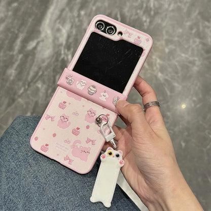 Cute Cat Strawberry Shortcake Case - Samsung