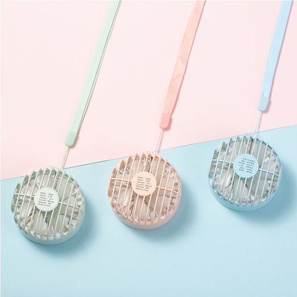 Hanging Touch LED Fan With Makeup Mirror