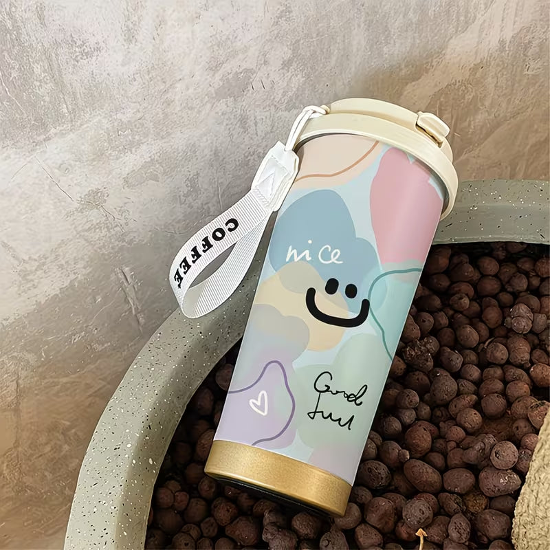 Cute Smiley Coffee Tumbler