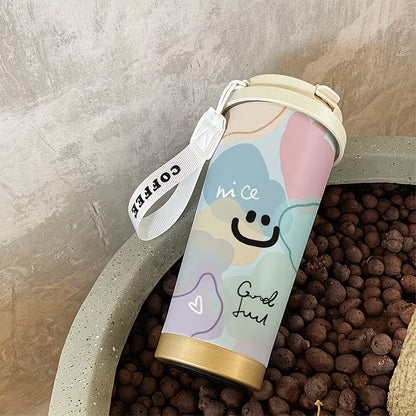 Cute Smiley Coffee Tumbler