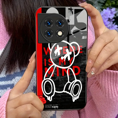 Mindful Bear Graphic Doodle Case - OnePlus