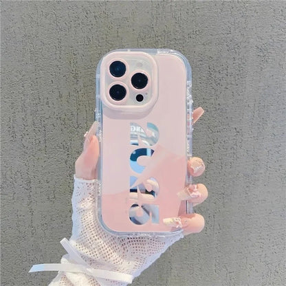 Luminous Reflective Mirror Lanyard Case - iPhone