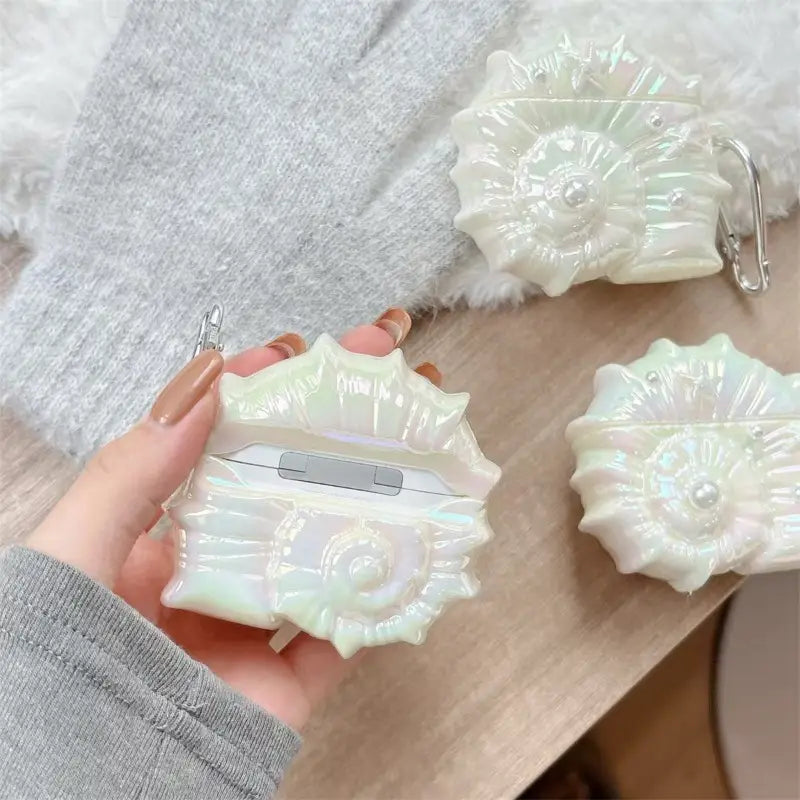 Glittering Sea Shell AirPods Case