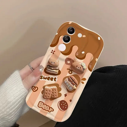 Caramel Teddy Shell Phone Case - Samsung