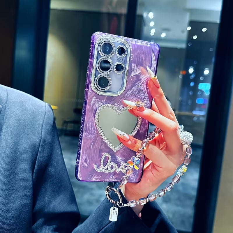 Crystal Love Mirror Case