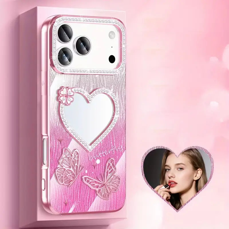 Fairy Wings Heart Mirror Case