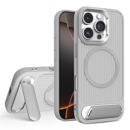 Sleek Grooved Magsafe Kickstand Case - iPhone