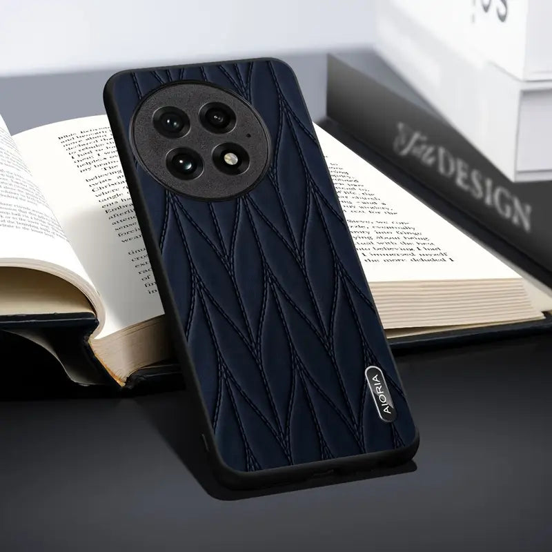 High-End Wave Pattern Leather Bumper Case – OnePlus