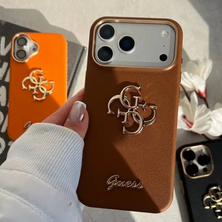 Heritage Crest Emblem Leather Case