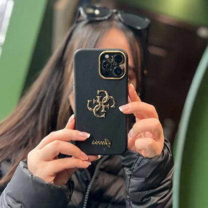 Heritage Crest Emblem Leather Case