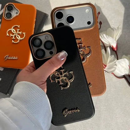 Heritage Crest Emblem Leather Case