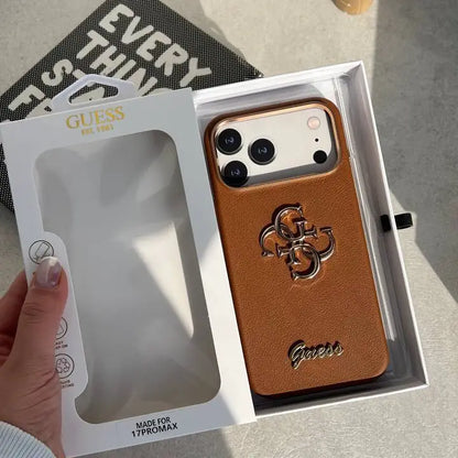 Heritage Crest Emblem Leather Case