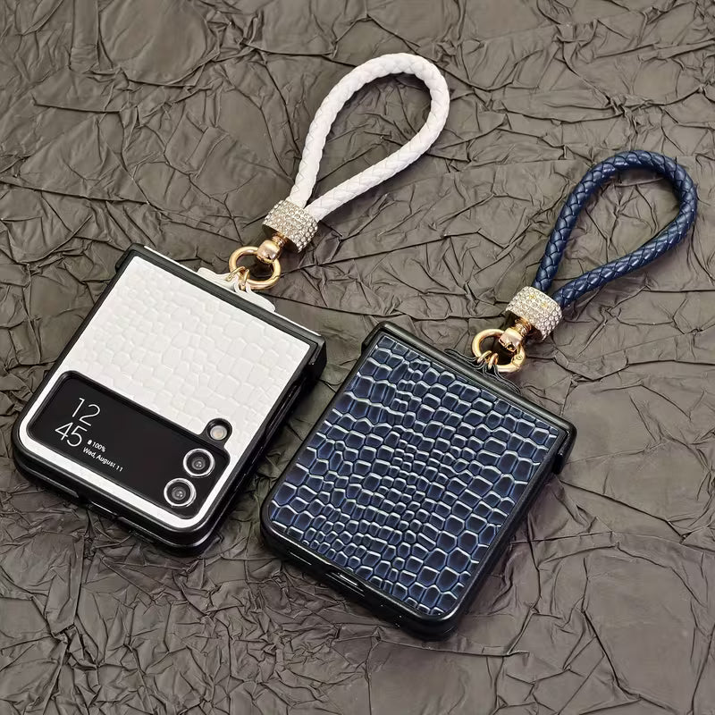 Galaxy Z Flip Series Noble Knot Croco Signature Case