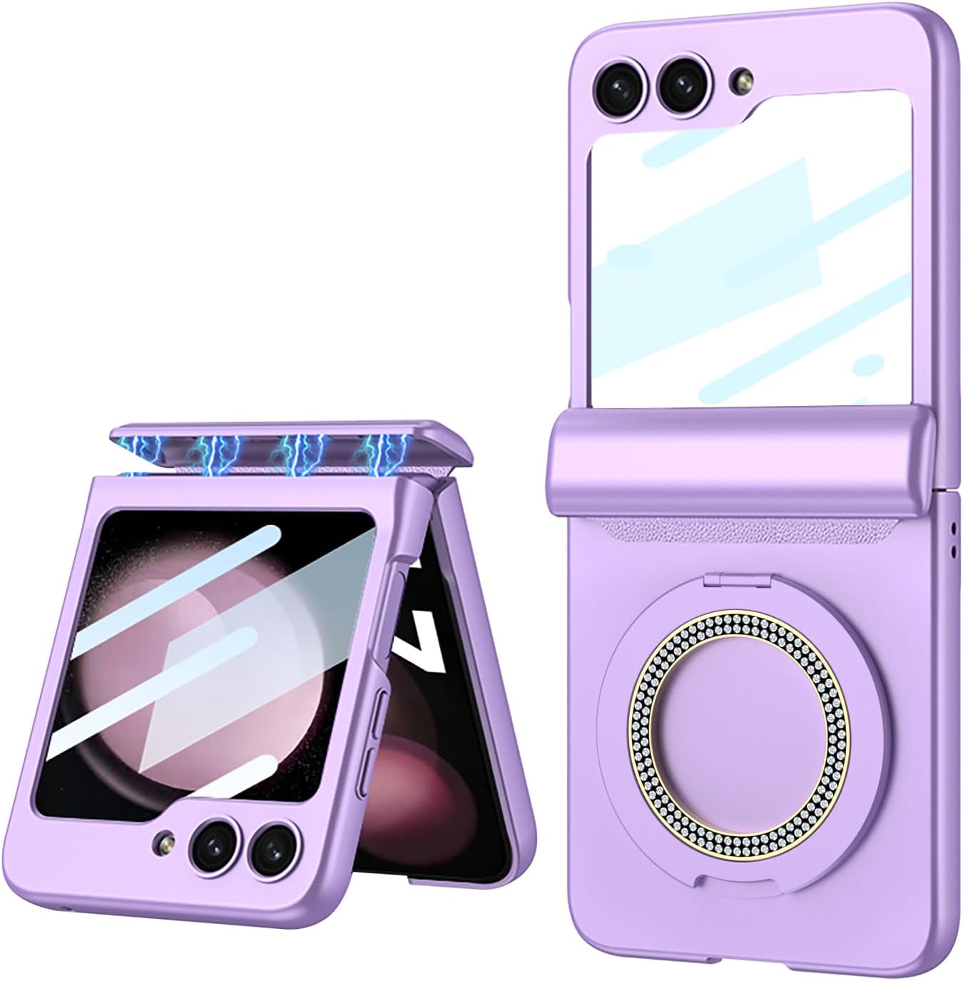 Galaxy Z Flip Series 360° Magnetic Ring Hinge Foldable Case