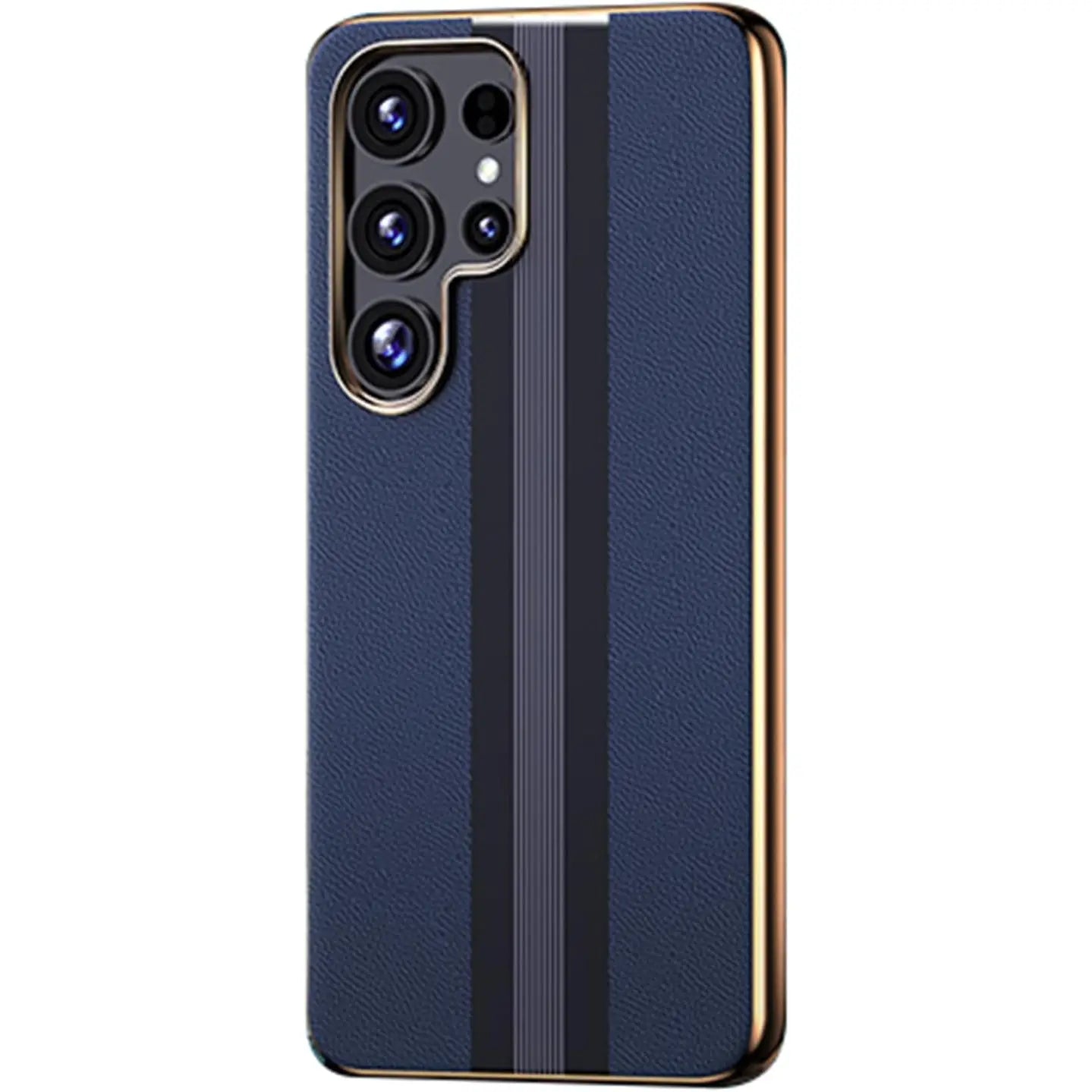 Elite Stripe Electroplated Leather Case