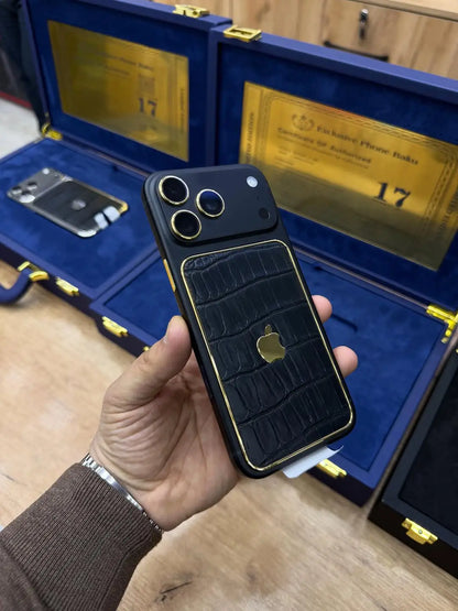 Sovereign Goldline Croc Edition Leather Case
