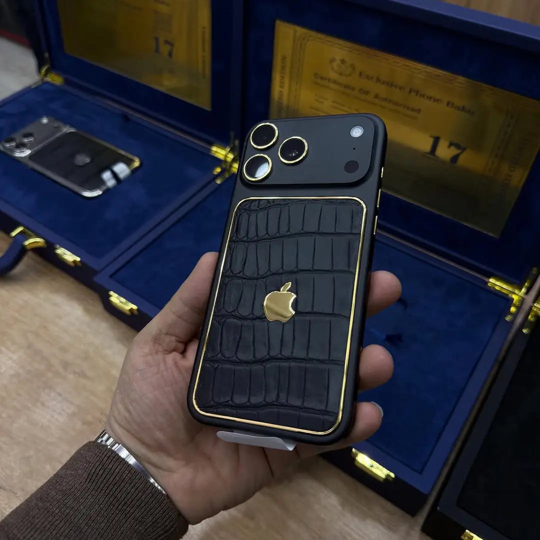 Sovereign Goldline Croc Edition Leather Case