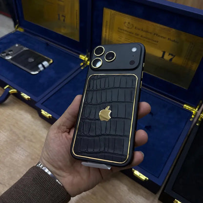 Sovereign Goldline Croc Edition Leather Case