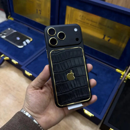 Sovereign Goldline Croc Edition Leather Case