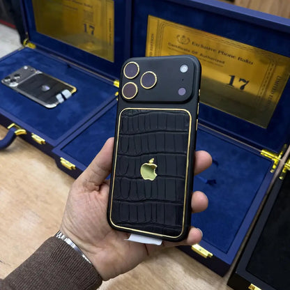 Sovereign Goldline Croc Edition Leather Case