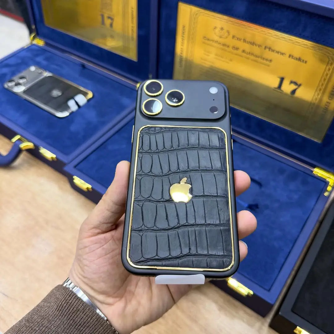 Sovereign Goldline Croc Edition Leather Case