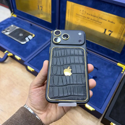 Sovereign Goldline Croc Edition Leather Case