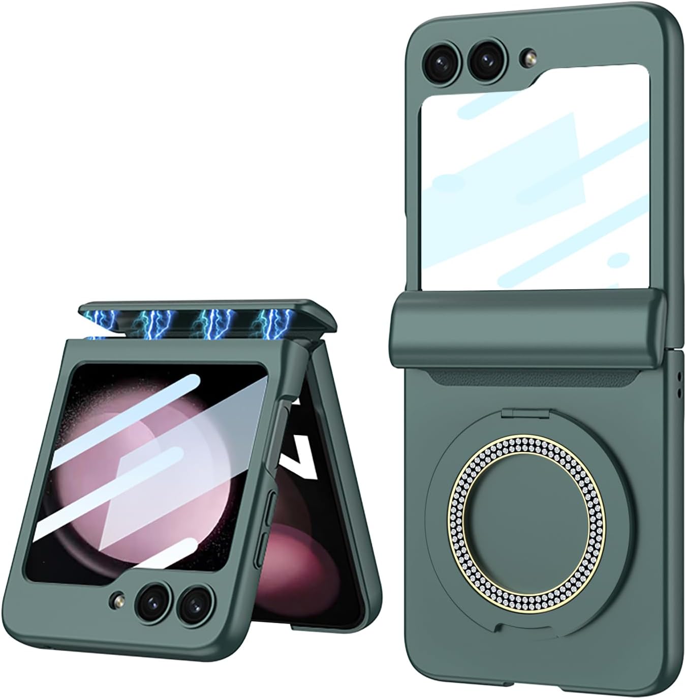 Galaxy Z Flip Series 360° Magnetic Ring Hinge Foldable Case