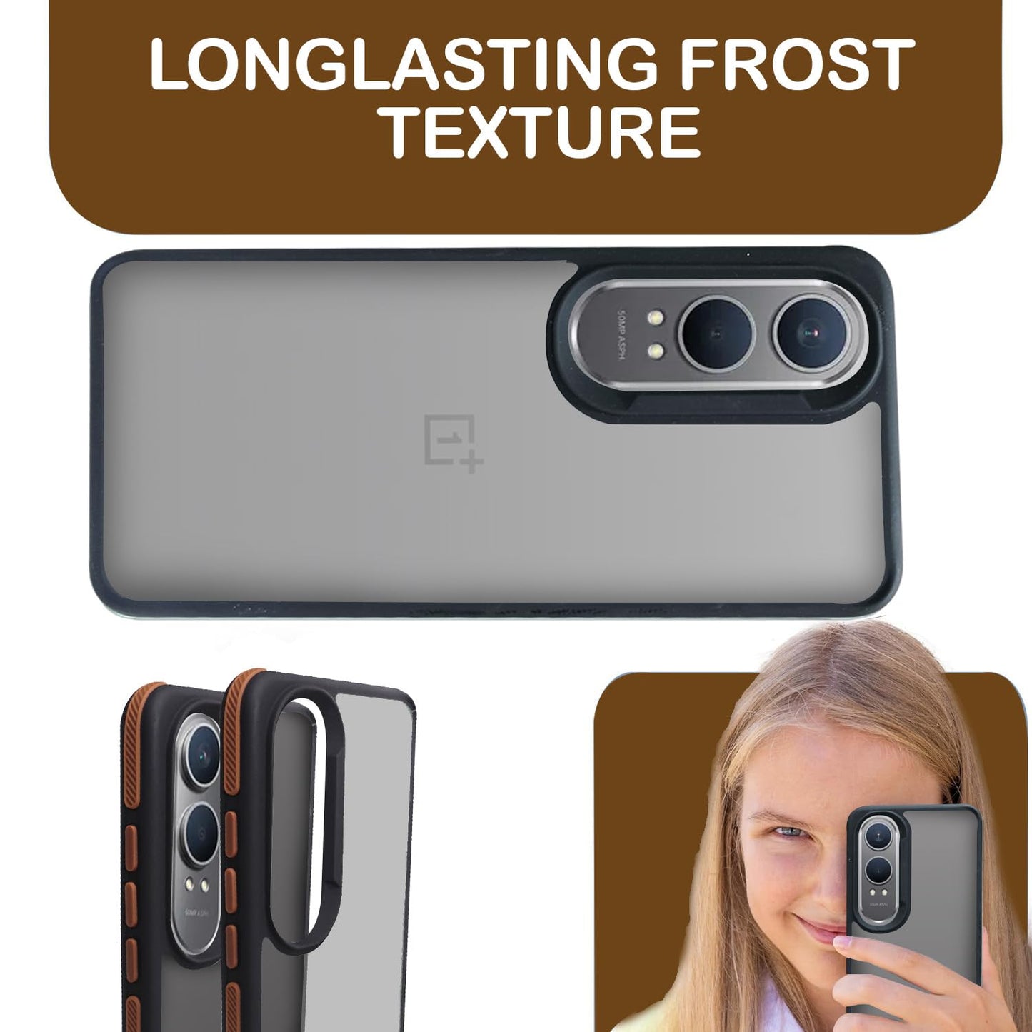 OnePlus Nord Series Frosted Ultra Matte Raised Edge Grippy Case