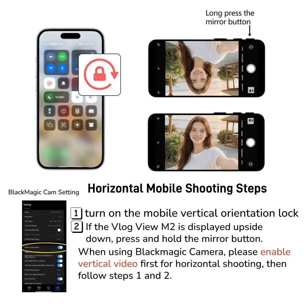 Professional Content Preview Selfie Monitor Screen